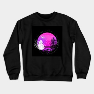 Pink Vaporwave Crewneck Sweatshirt